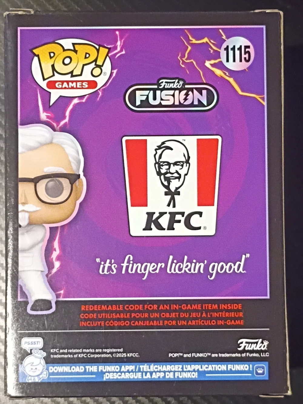 Funko Pop! Games Colonel Sanders Fusion Figure - Purple, White & Black - Picture 3 of 5
